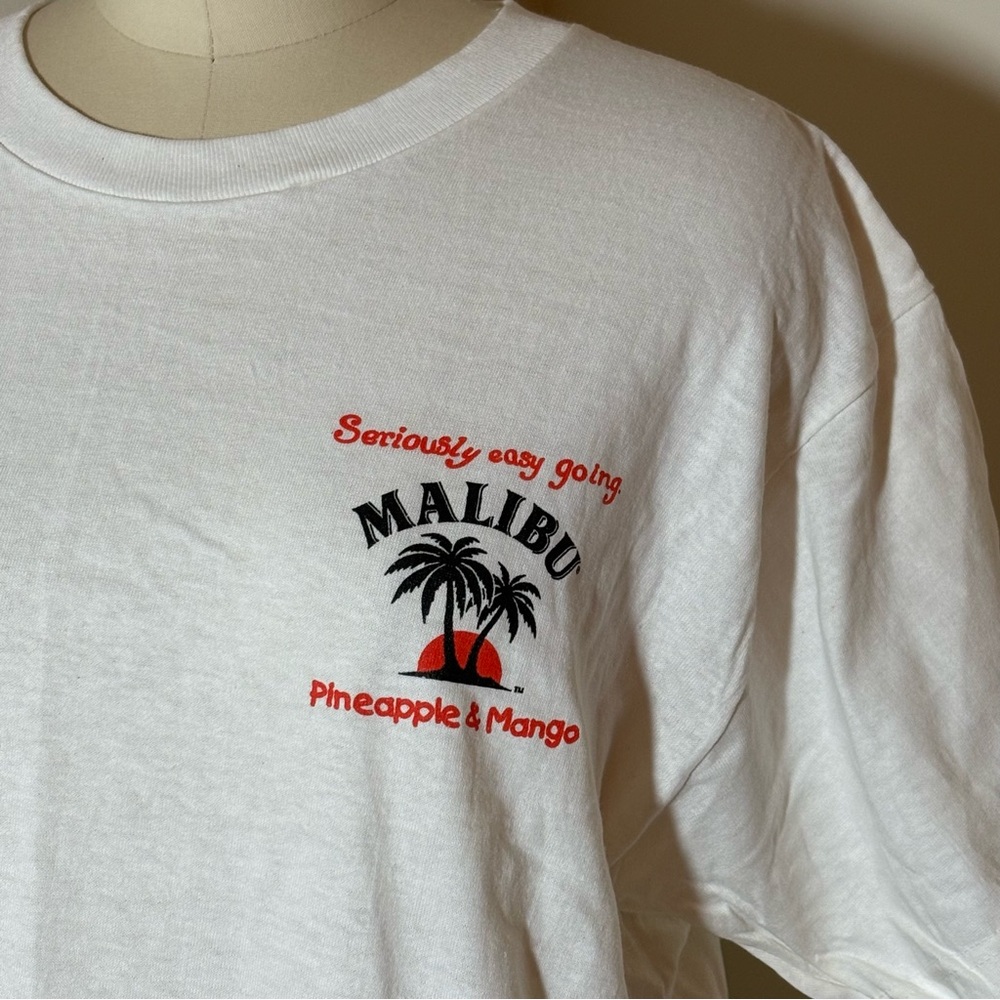 MALIBU Pineapple & Mango Rum Liquor Promo Shirt - Large